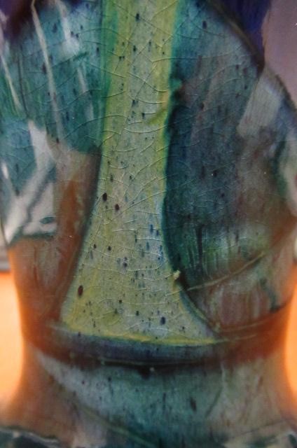 A MOORCROFT POTTERY MOONLIT BLUE PATTERN VASE Image