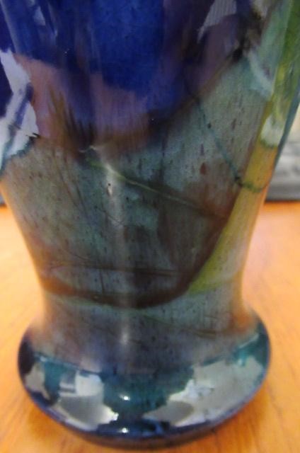 A MOORCROFT POTTERY MOONLIT BLUE PATTERN VASE Image