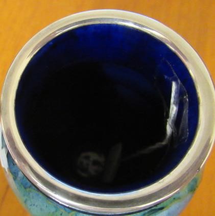 A MOORCROFT POTTERY MOONLIT BLUE PATTERN VASE Image