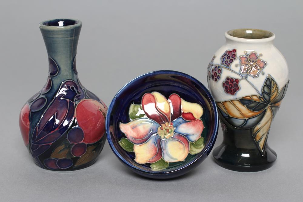 TWO MOORCROFT POTTERY SMALL VASES Image