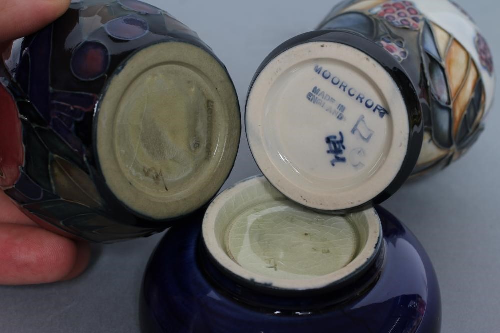 TWO MOORCROFT POTTERY SMALL VASES Image