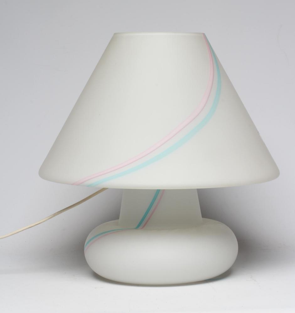 A MURANO VETRI GLASS LAMP BASE AND SHADE Image