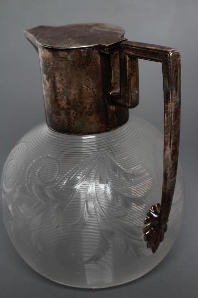 A BOHEMIAN GLASS CLARET JUG Image