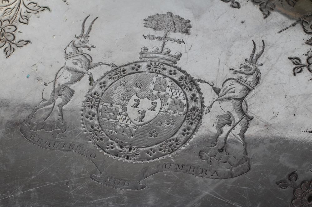 A SET OF FOUR PLATED ON COPPER PLATES Image