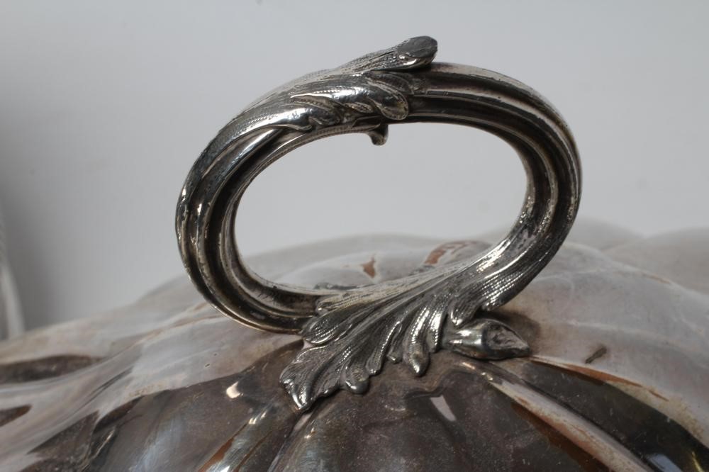 AN OLD SHEFFIELD PLATE MEAT DOME Image