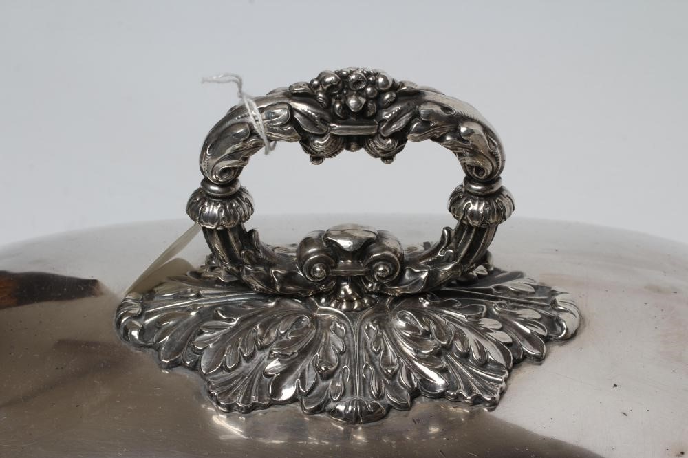 AN OLD SHEFFIELD PLATE MEAT DOME Image