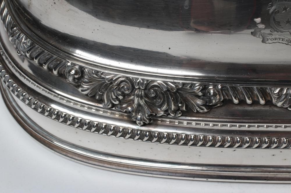 AN OLD SHEFFIELD PLATE MEAT DOME Image