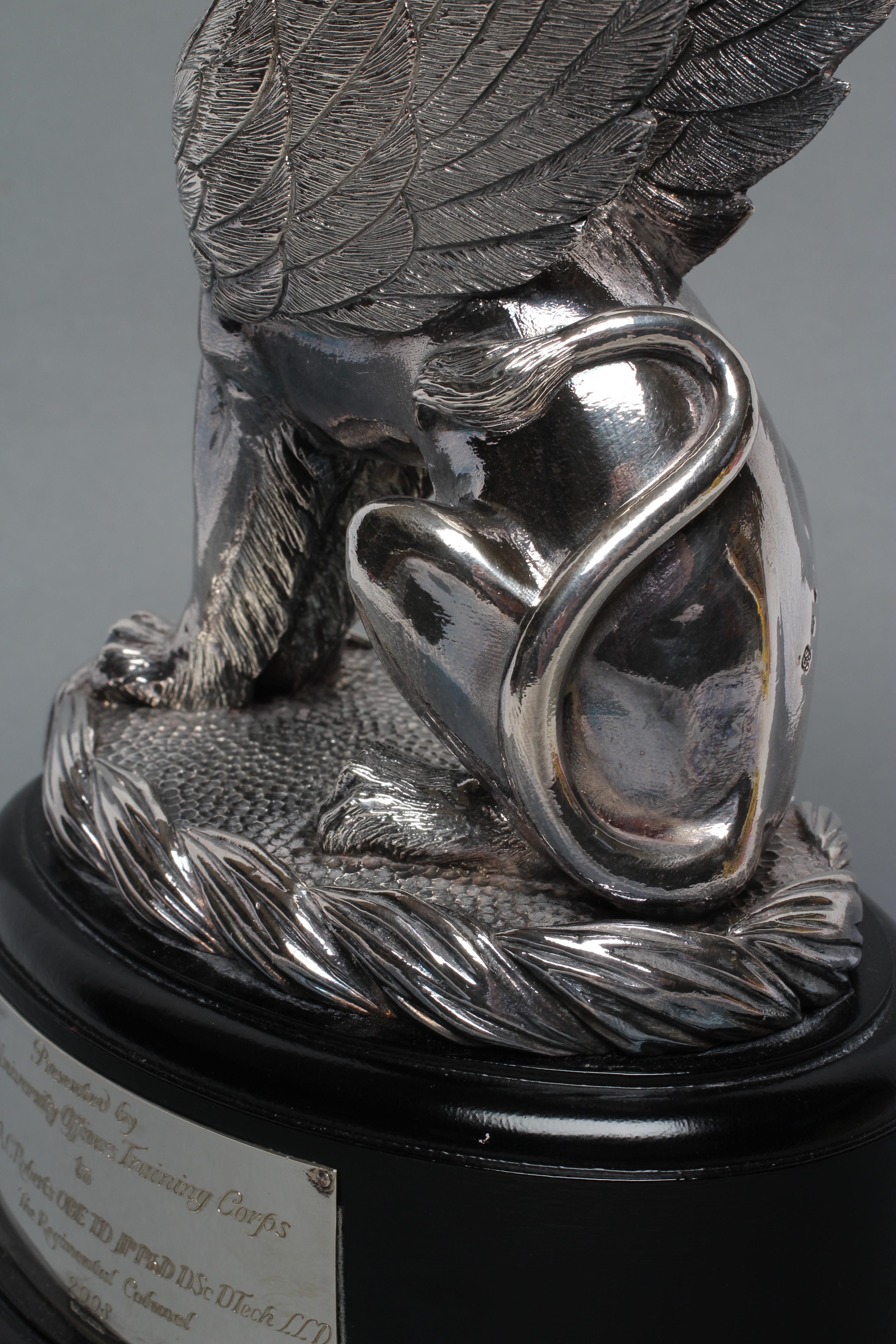 A FILLED SILVER MODEL OF THE SPHINX Image