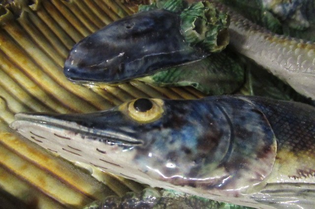 A PAIR OF PALISSY STYLE MAJOLICA PLAQUES Image