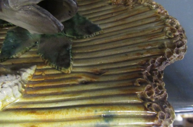 A PAIR OF PALISSY STYLE MAJOLICA PLAQUES Image