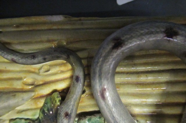 A PAIR OF PALISSY STYLE MAJOLICA PLAQUES Image