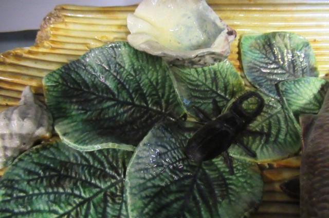 A PAIR OF PALISSY STYLE MAJOLICA PLAQUES Image