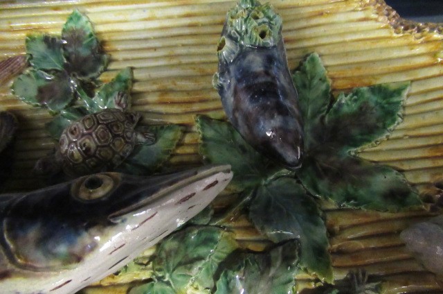 A PAIR OF PALISSY STYLE MAJOLICA PLAQUES Image