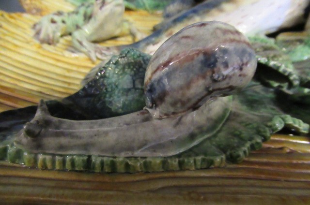 A PAIR OF PALISSY STYLE MAJOLICA PLAQUES Image