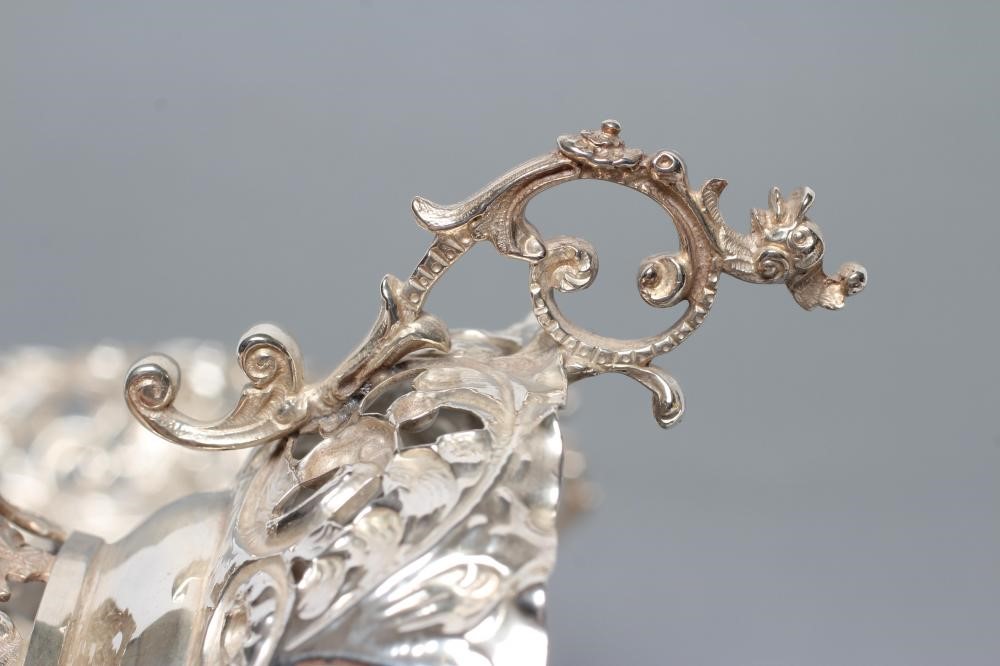 A PAIR OF LATE VICTORIAN SILVER BONBON DISHES Image