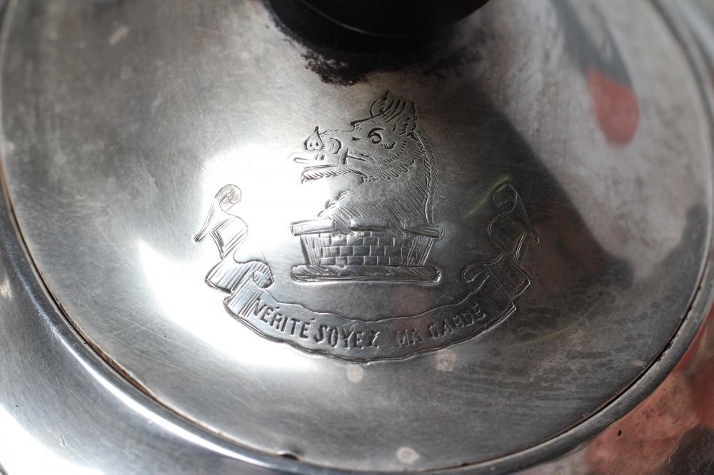 A LATE VICTORIAN SILVER BACHELOR'S TEAPOT Image