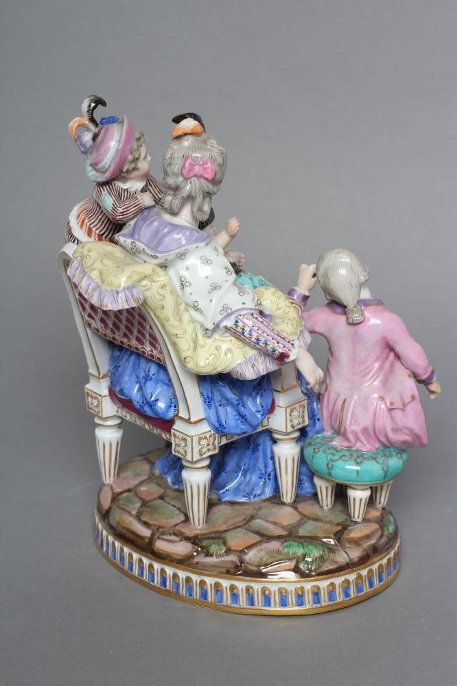A MEISSEN PORCELAIN 'GOOD MOTHER' FIGURE GROUP Image