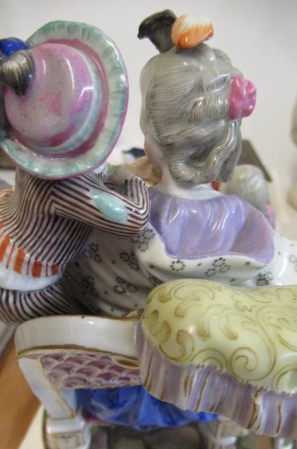 A MEISSEN PORCELAIN 'GOOD MOTHER' FIGURE GROUP Image