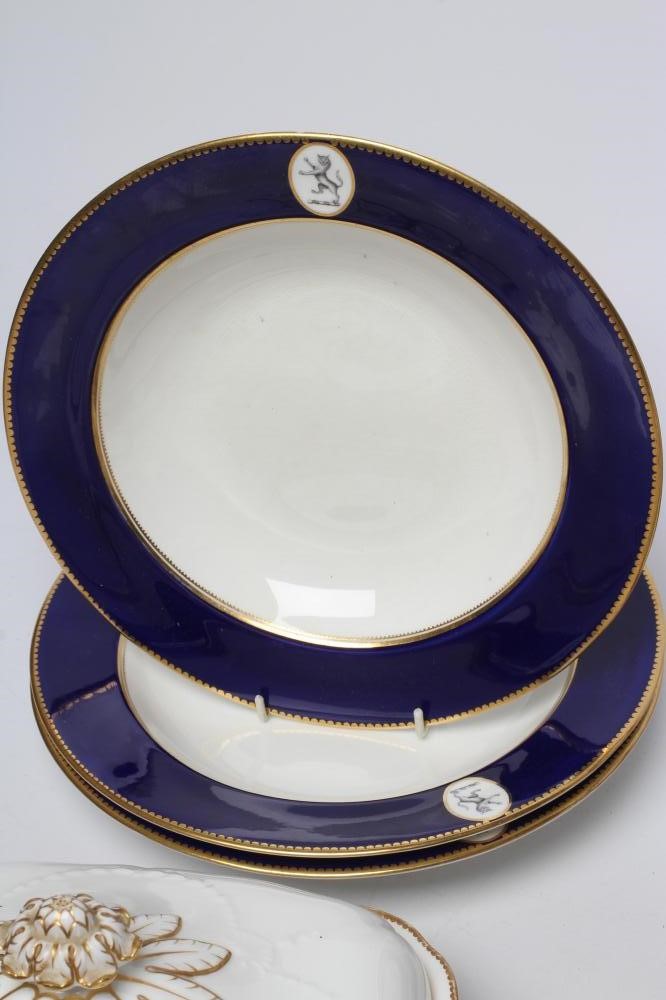 A COLLECTION OF VICTORIAN AND LATER ARMORIAL PORCELAIN Image