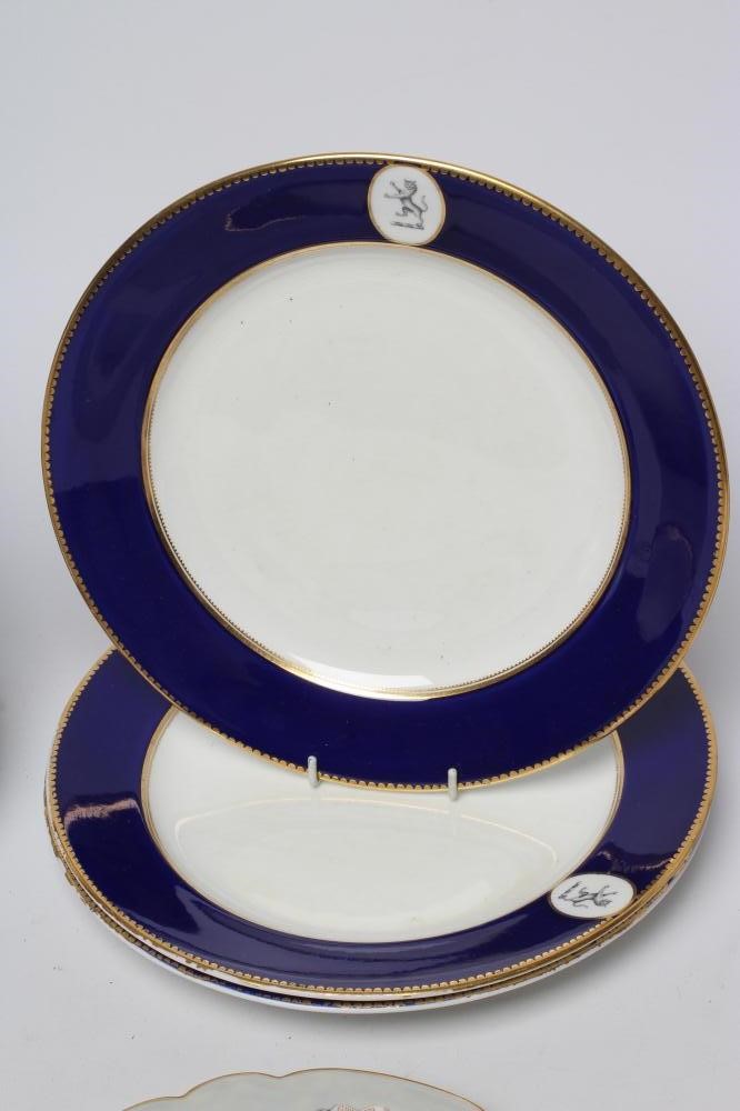 A COLLECTION OF VICTORIAN AND LATER ARMORIAL PORCELAIN Image