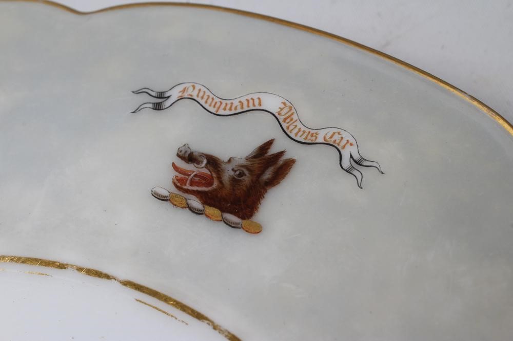 A COLLECTION OF VICTORIAN AND LATER ARMORIAL PORCELAIN Image