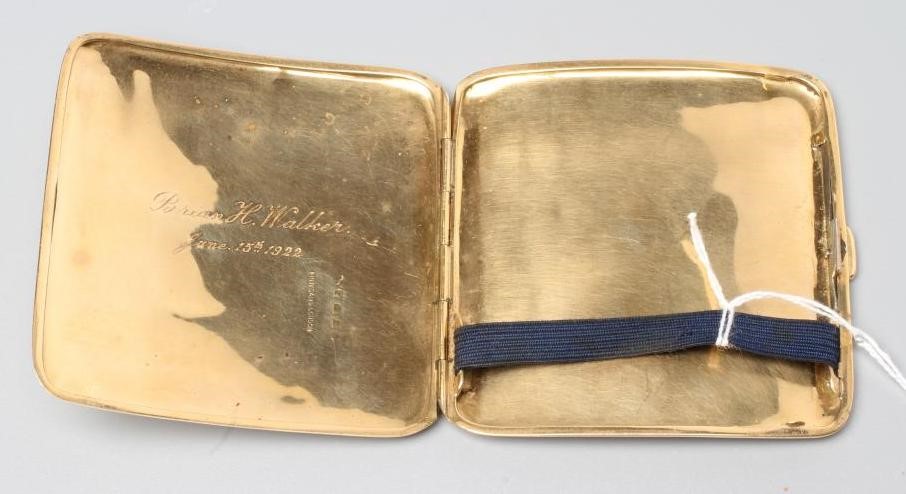AN 18CT GOLD CIGARETTE CASE Image
