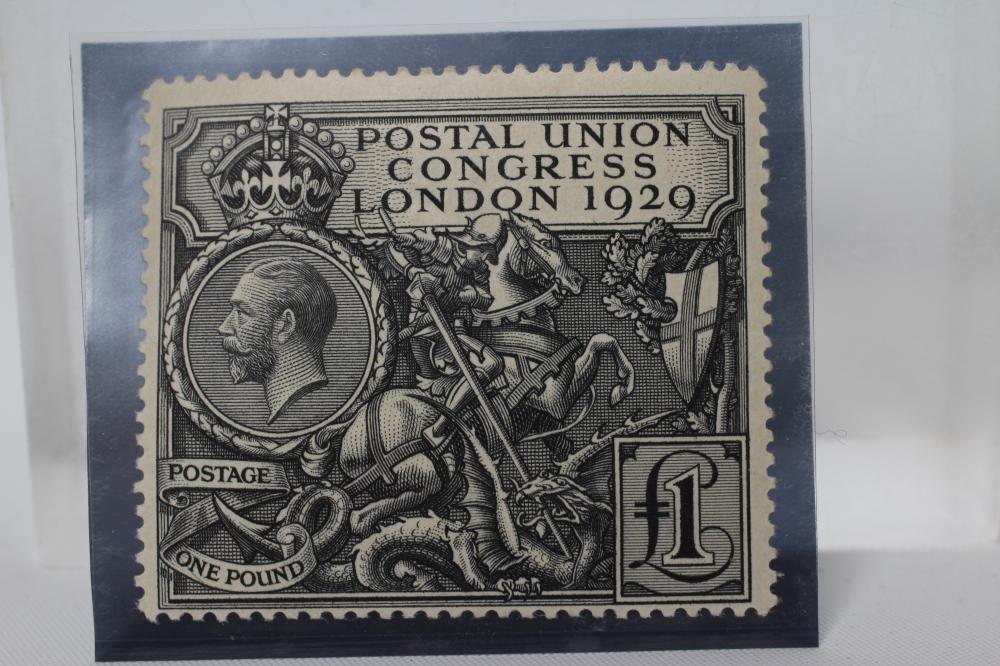 1929 PUC £1 STAMP (Est. plus 21% premium inc. VAT) Image
