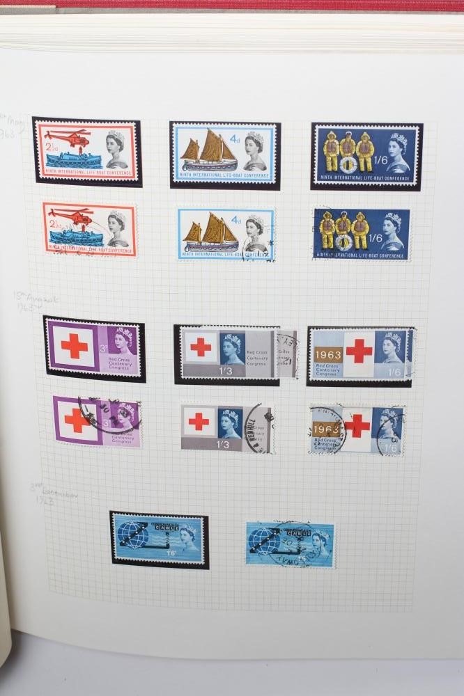 RED BINDER OF GB STAMPS Image