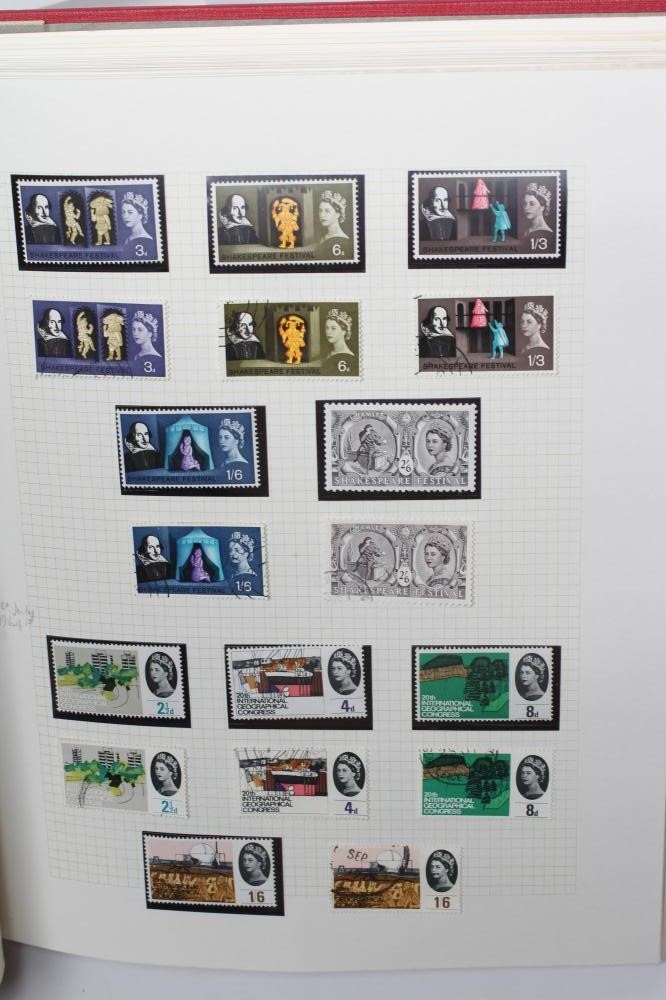 RED BINDER OF GB STAMPS Image