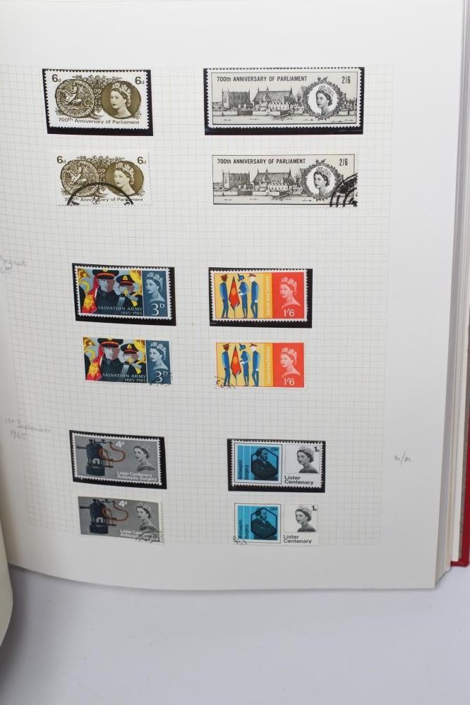 RED BINDER OF GB STAMPS Image
