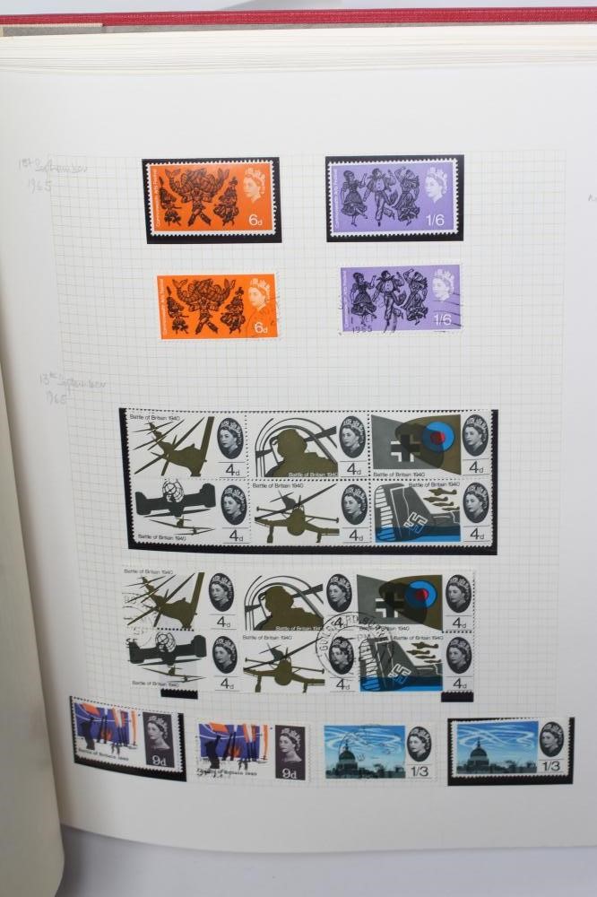 RED BINDER OF GB STAMPS Image