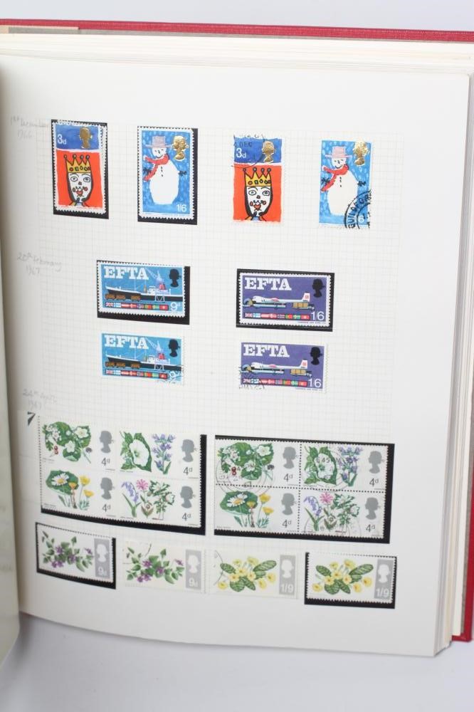 RED BINDER OF GB STAMPS Image