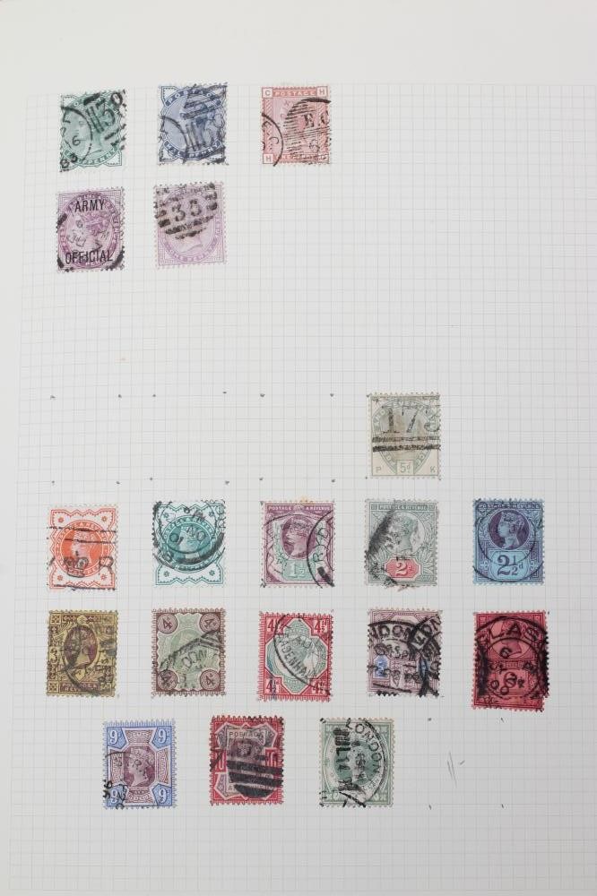RED BINDER OF GB STAMPS Image