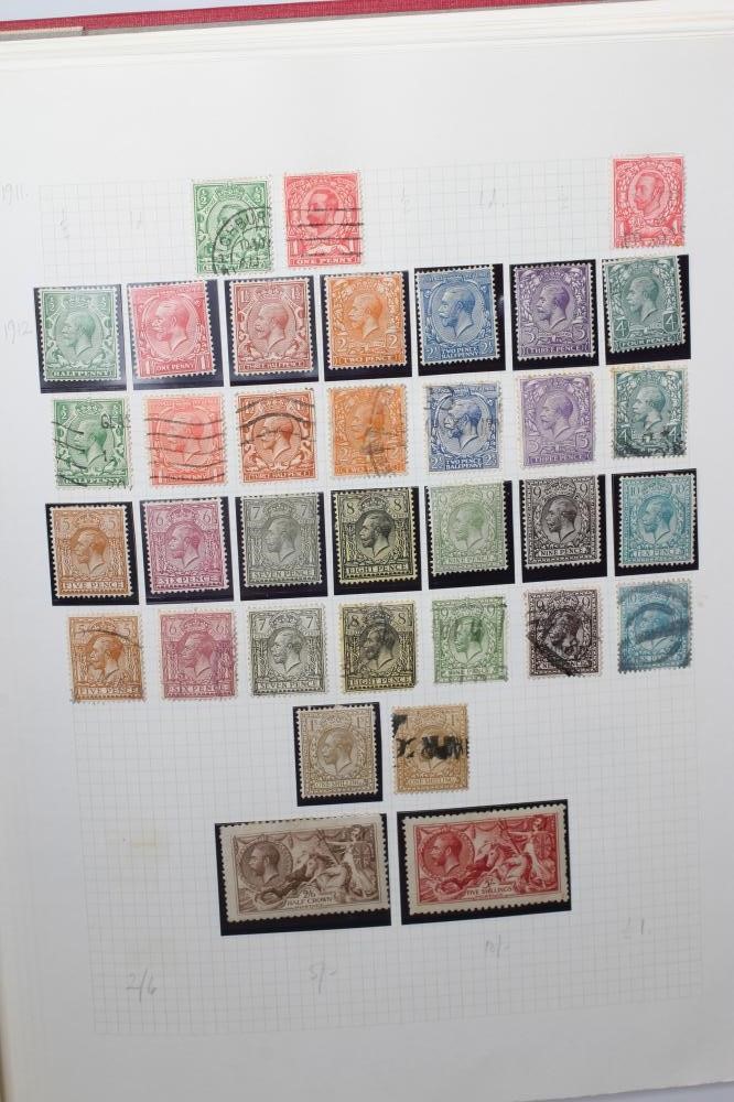 RED BINDER OF GB STAMPS Image