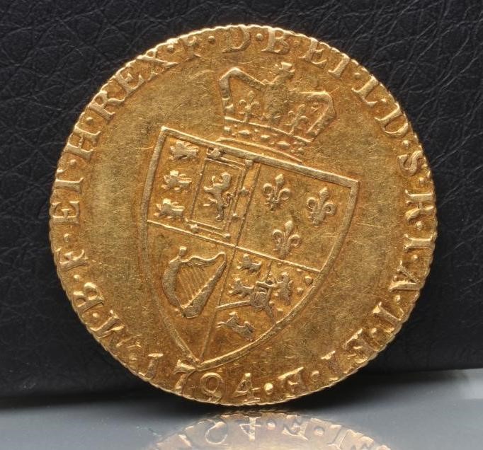 A GEORGE III GOLD SPADE GUINEA Image
