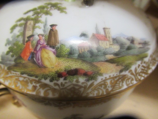 A HELENA WOLFSOHN DRESDEN PORCELAIN ECUELLE Image