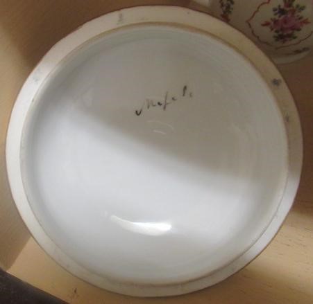 A HELENA WOLFSOHN DRESDEN PORCELAIN ECUELLE Image