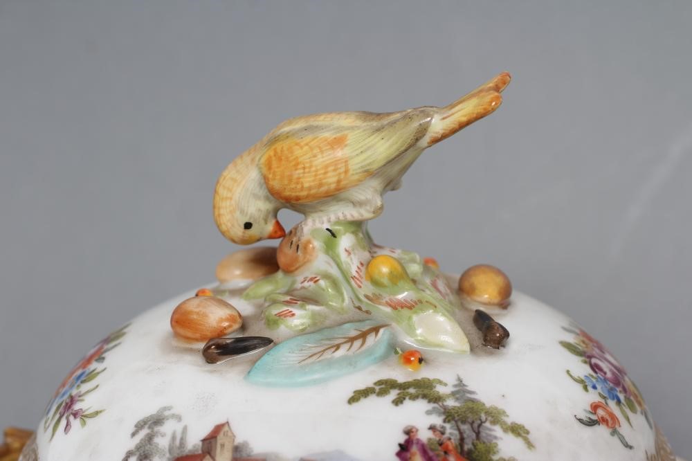 A HELENA WOLFSOHN DRESDEN PORCELAIN ECUELLE Image