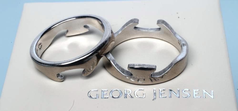 A GEORG JENSEN WHITE JIGSAW RING Image