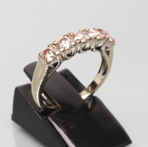 A FIVE STONE DIAMOND RING Image