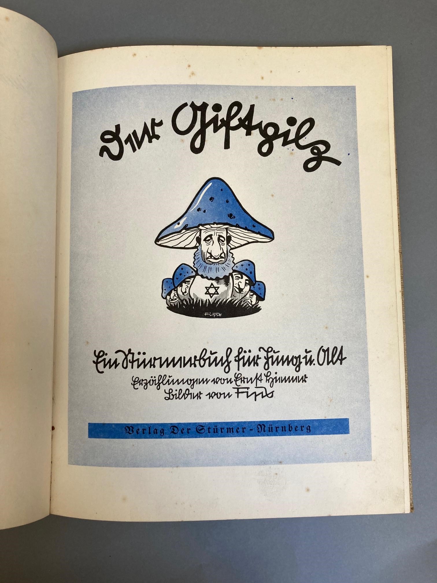 Ernst Hiemer, Der Giftpilz, Der Sturmer Nurnberg 1938, Image