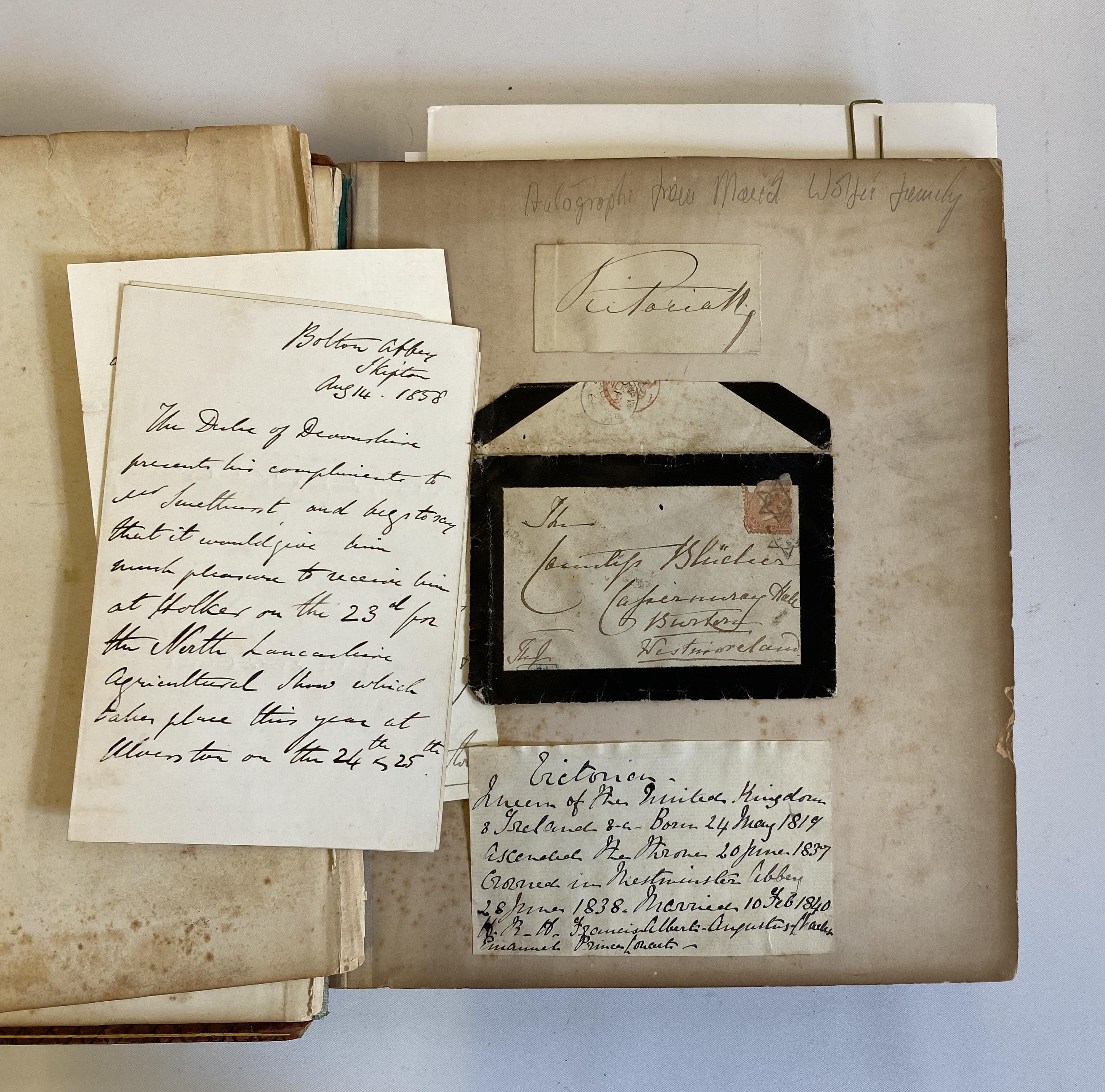 VICTORIAN AUTOGRAPH ALBUM Image