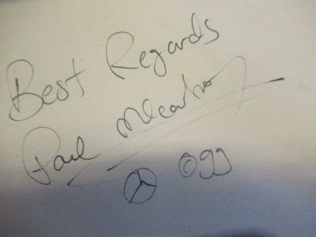 SIGNED BY PAUL McCARTNEY Image
