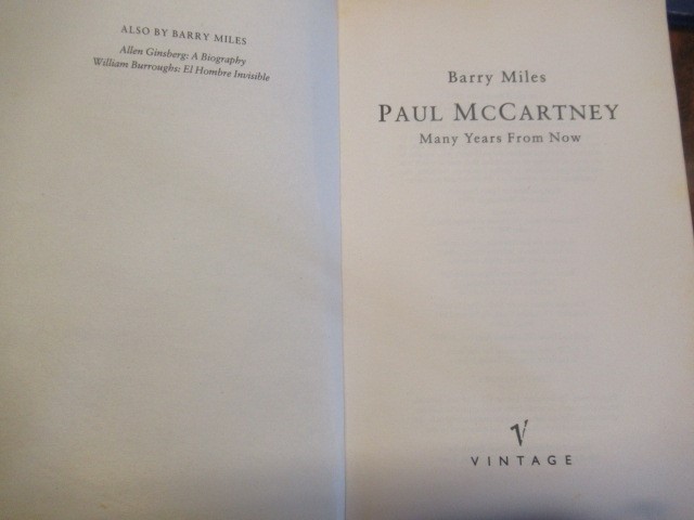 SIGNED BY PAUL McCARTNEY Image