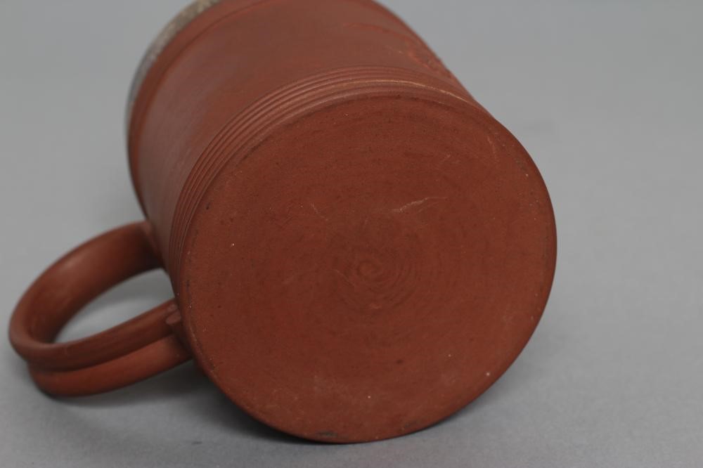AN ELERS TYPE REDWARE MUG Image