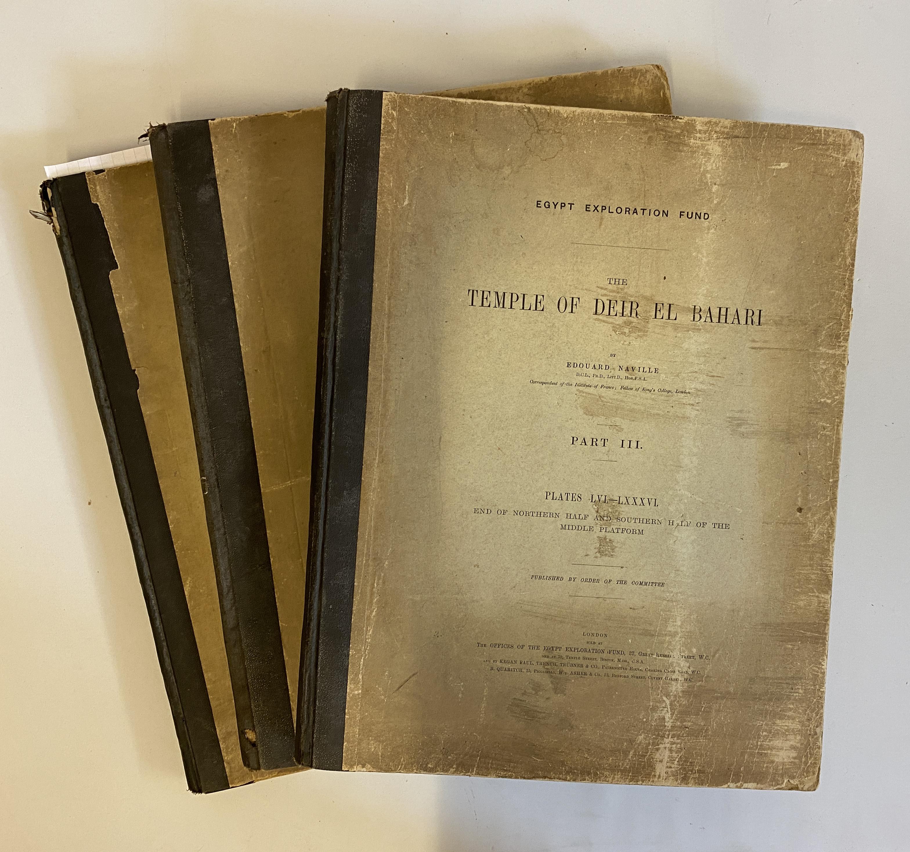 EGYPT EXPLORATION FUND: THE TEMPLE OF DEIR EL BAHARI Image