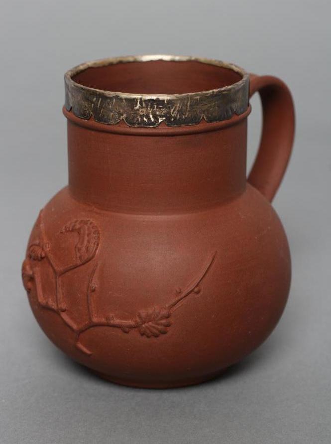 AN ELERS TYPE REDWARE MUG Image