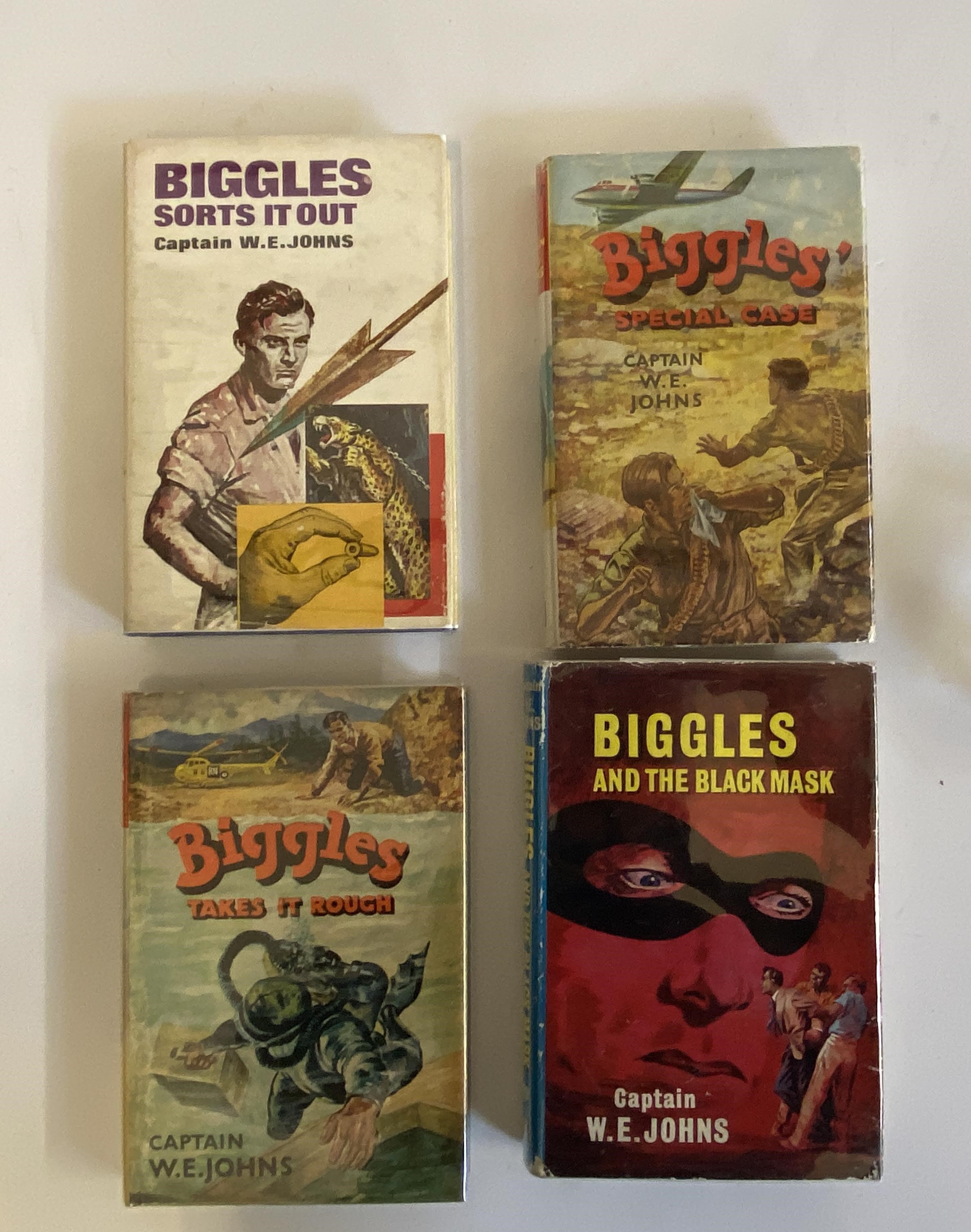 SEVEN 1960s BIGGLES TITLES including Biggles and the Black Mask Image