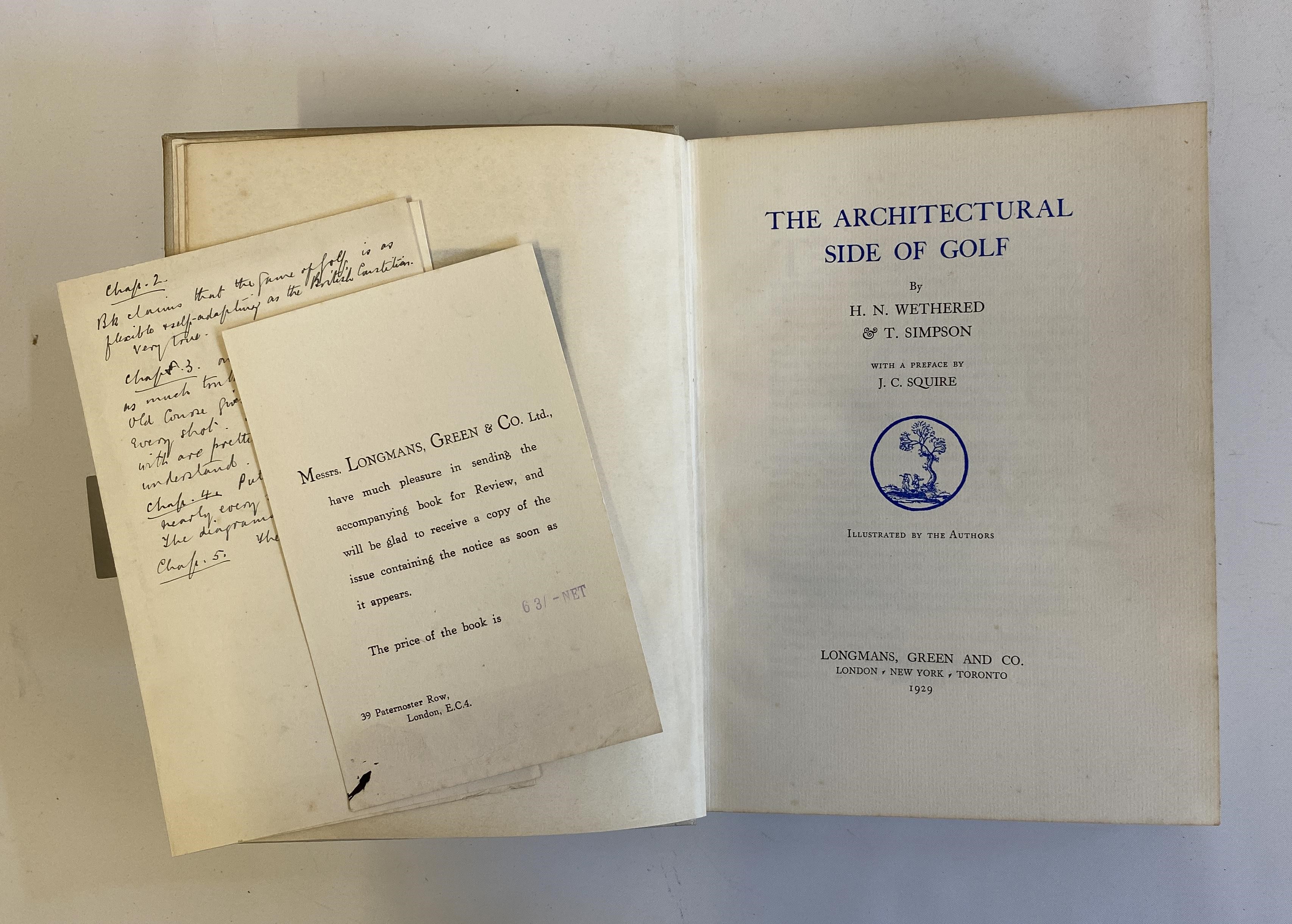 THE ARCHITECTURAL SIDE OF GOLF Image