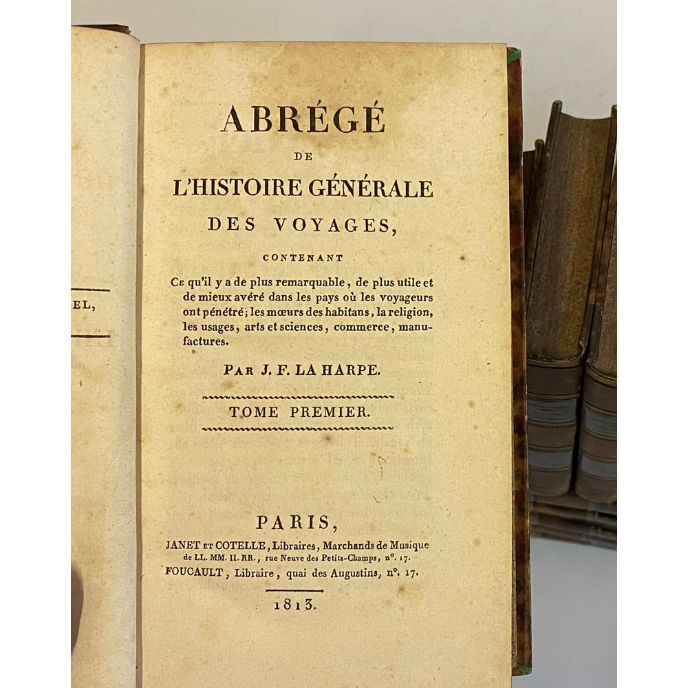 ABREGE DE L'HISTOIRE GENERALE DES VOYAGES Image